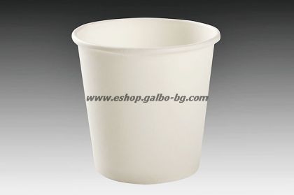 Бяла  картонена чаша 4 oz (80 мл) БЯЛА -  50 бр / 1000 бр.  В ПРОМОЦИЯ