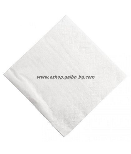 Бели салфетки 25 см, 1500 бр в пакет
