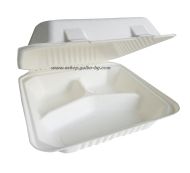 Био кутия от пулп с три деления 23*23 см, 100 бр  / 200 бр.