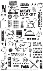 Хартия за сервиране и презентация с печат BBQ TIME 17,5*27 см - 500 бр