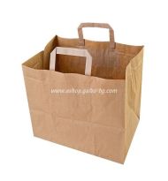 Крафт чанта за меню с дръжки XL LONG , ВИСОКА  и с широко дъно, 32/21/33 см - 25 бр / 250 бр. 