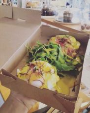 Картонена крафт кутия за храна,  23*16.5*5 см,  25 бр /  325 бр