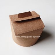 Малка кръгла кутийка  КРАФТ   50 бр / 500 бр