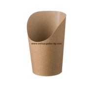 Картонена опаковка за картофи, Крафт кръгла 12 оз, 50 бр / 1000 бр