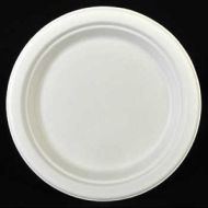 100% биоразградима картонена чиния кръгла 18 см - 50 бр 