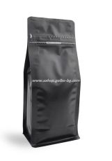 Черен мат плик тип кутия, с вентил и цип 125х80х275 мм 500 гр, 25 бр / 750 бр