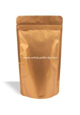 Дойпак златен матов плик с цип 130*70*225 мм 50, 100 бр / 2000 бр  КОД 2070