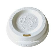 Биоразградим капак ПУЛП 80 мм за био картонена чаша 8 oz  - 50 бр / 1000 бр