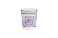 Картонена двустенна чаша 8 оз - 200 мл,  JEANS DESIGN, В ПРОМОЦИЯ   MIX - 25 бр / 500 бр