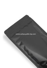 Дойпак черен матов плик с цип и вентил 130*70*225 мм, 50 бр / 2000 бр