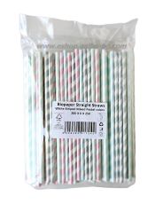 Хартиени сламки, ПАСТЕЛНИ ЦВЕТОВЕ    20 см / 6 мм - 250 бр./ 7000 бр.