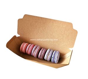 Картонена кутия за 6 макарона, КАФЯВА, 25 бр / 600 бр.