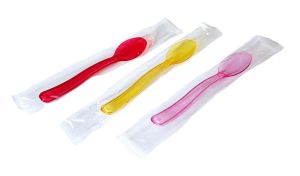 Цветни  лъжички 12,4 см, единично опаковани, за многократна употреба  350 бр / 2800 бр