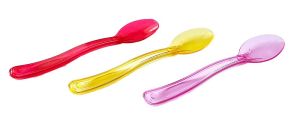 Цветни  лъжички 12,4 см, единично опаковани, за многократна употреба  350 бр / 2800 бр
