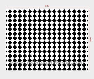 Хартия за сервиране и презентация с печат ДИАМАНТ - ЧЕРЕН  30х40 см, 300 бр