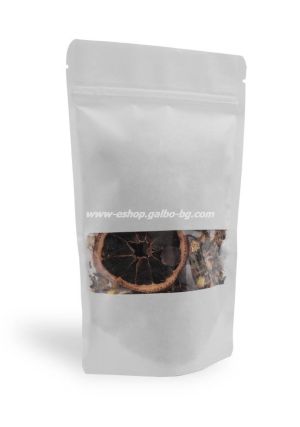 Дойпак бял плик за чай и ядки с тесен прозорец и цип 110/70/185 мм 25, 100 бр / 2000 бр  КОД 2051