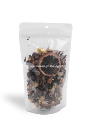 Дойпак прозрачен плик за ядки с цип и отвор за закачане   50, 130*70*225 мм, 100 бр / 2500 бр КОД 2089