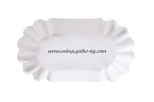 Картонена чиния овална No: 6  за хот дог, картофки и апетайзери - 100 бр./ 1000 бр  В ПРОМОЦИЯ