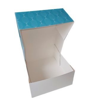 Картонена кутия за 6 парчета торта 16*19*8 см "LA PATISSERIE C'EST L'AMOUR" - 25 бр / 250 бр.