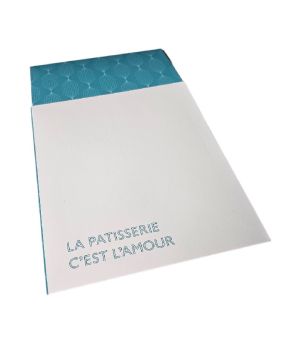 Картонена кутия за 6 парчета торта 16*19*8 см "LA PATISSERIE C'EST L'AMOUR" - 25 бр / 250 бр.