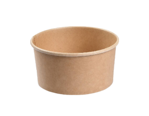  Картонена купа 400 мл КРАФТ  с капак ф 112 мм ,   50 бр / 500 бр