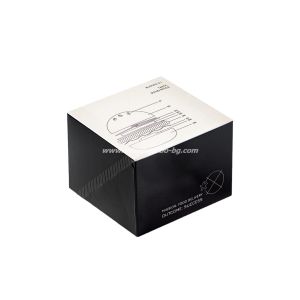 Картонена кутия за бургер "Easy Eats", 125x125x95 mm, 25 бр / 225 бр