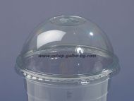 Капак DL96 за РЕТ чаша, тип Бомбе с цепка за сламка, 95 мм - 1000 бр