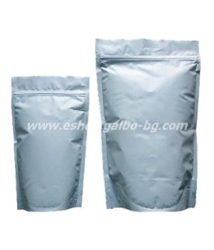 Дойпак бял матов плик с цип 25 110X65X185 ММ, 100 бр КОД 2033