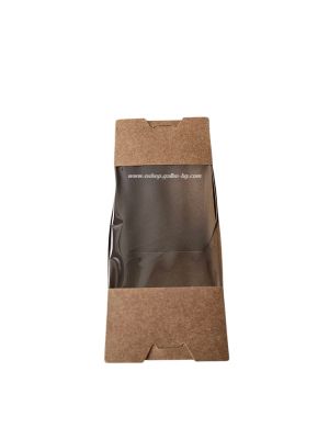  Картонена кутия за ТРИЪГЪЛЕН  сандвич с прозорец средна  17,5*12,5*7,5 см, 50 бр / 600 бр