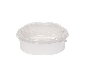  Картонена купа БЯЛА 550 мл, с РР капак  50  бр / 300 бр