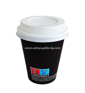 Картонена чаша 6 oz (150 мл) ЧЕРНА Ф70 ММ  50 бр / 1000 бр