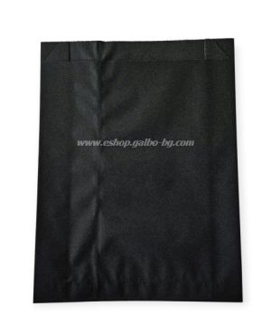 Хартиен плик за сандвичи 16/5/21 см черен маслоустойчив  - 1000 бр