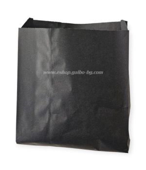 Хартиен плик за сандвичи 16/5/21 см черен маслоустойчив  - 1000 бр