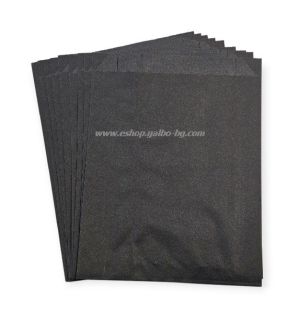 Хартиен плик за сандвичи 16/5/21 см черен маслоустойчив  - 1000 бр