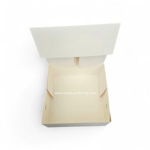 Картонена кутия за  торта БЯЛА  ВИСОКА   25*25*12 см  - 25 бр / 75 бр..