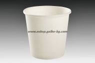 Бяла  картонена чаша 4 oz (80 мл) БЯЛА -  50 бр / 1000 бр.  В ПРОМОЦИЯ