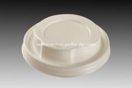 Капак STL 80 мм БЯЛ  за картонена чаша 8 / 12 oz  - 100 бр / 1000 бр.