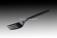 Пластмасова вилица черна ЛУКС - 100 бр
