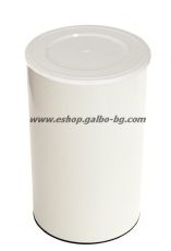 Цилиндрична картонена кутия 1000 мл, размер 99х160 мм, бяла