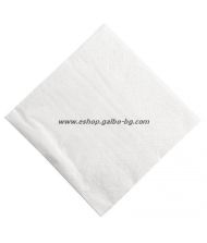 Бели салфетки 25 см, 1500 бр в пакет