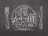 Хартиена подложка за сервиране Love to EAT 29,5*41 см - 1000 листа 