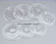 Капак CL95F за РЕТ чаша, плосък с цепка за сламка,  100 бр